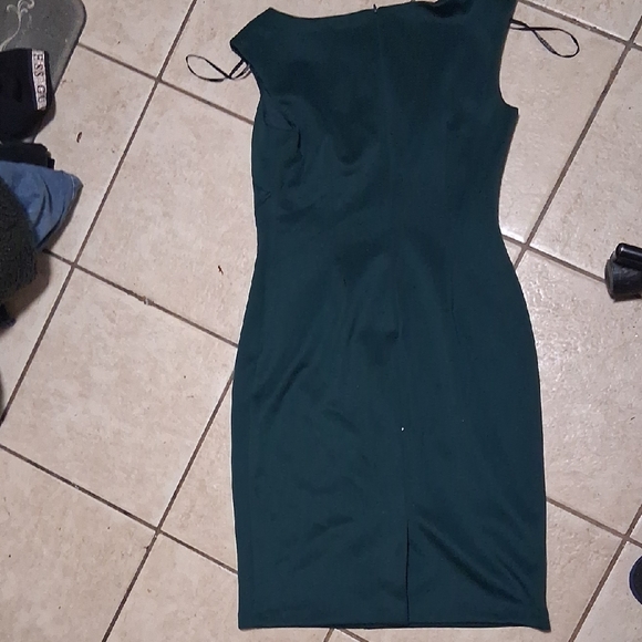 Elegant Teal Midi Dress - Picture 2 of 2